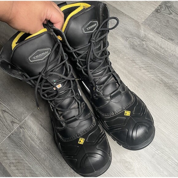 Terra Crossbow Men’s Winter Boots (Black/Yellow ) 915605 US 10 main image 12